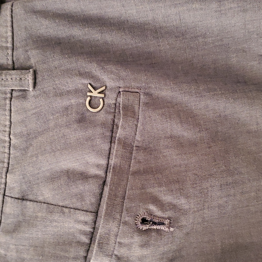 Calvin Klein Men's Gray/blue Pants